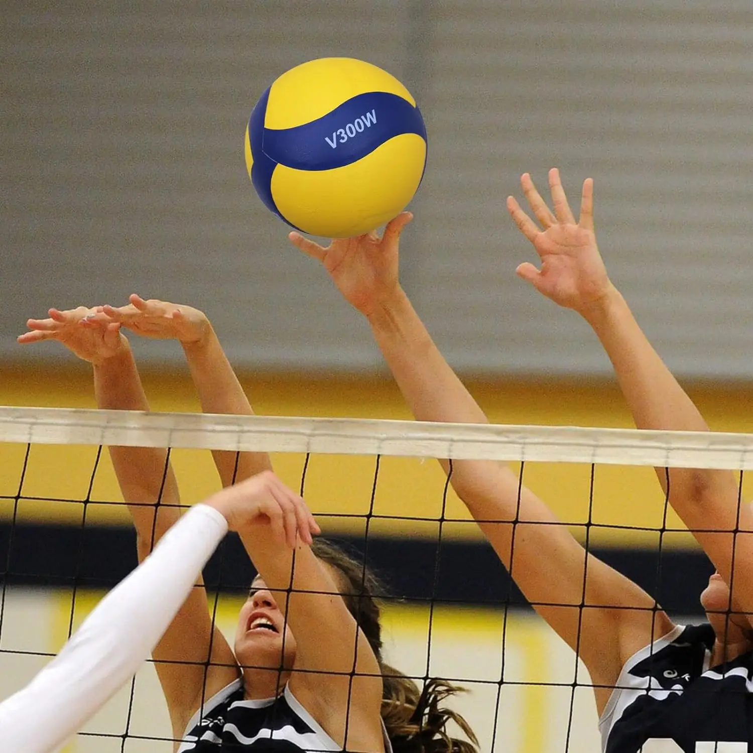 V200W V300W Volleyball Blue Yellow Size 5 High-end PU Hot Glue Volleyball for Teen and Adult