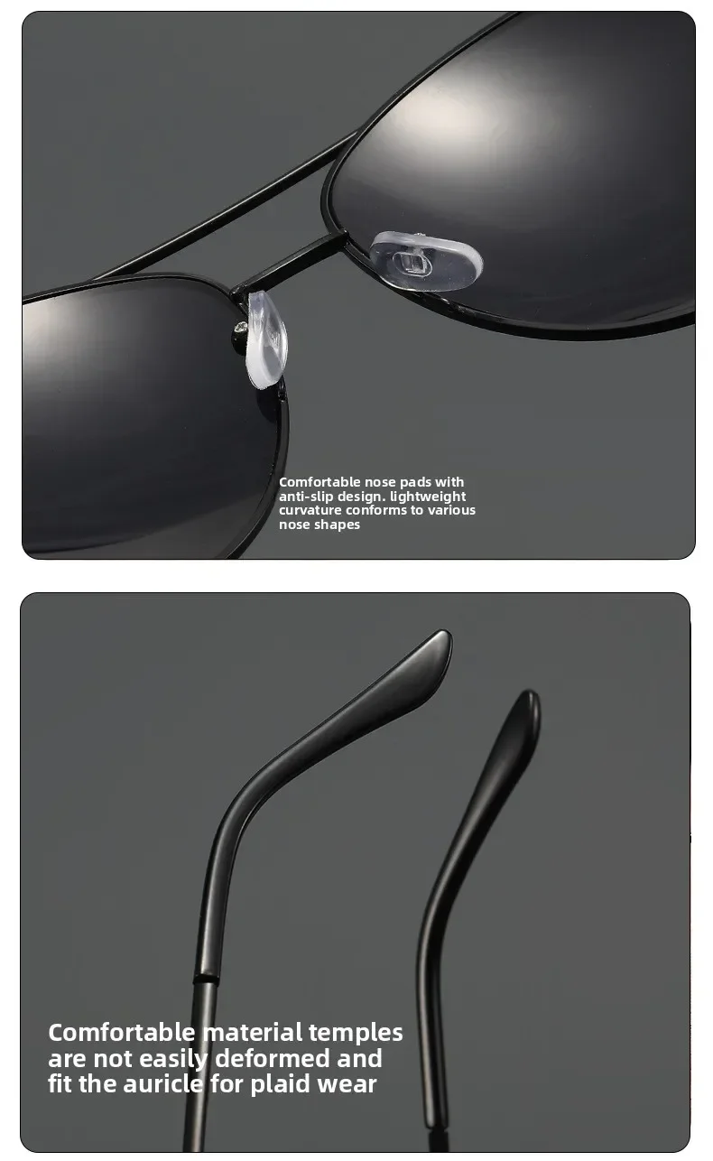 New Fashionable Aviator-Style Myopia Sunglasses Trendy Men's Driving Sun Glasses Street Style Shades Minus Diopter 0 To -4.0