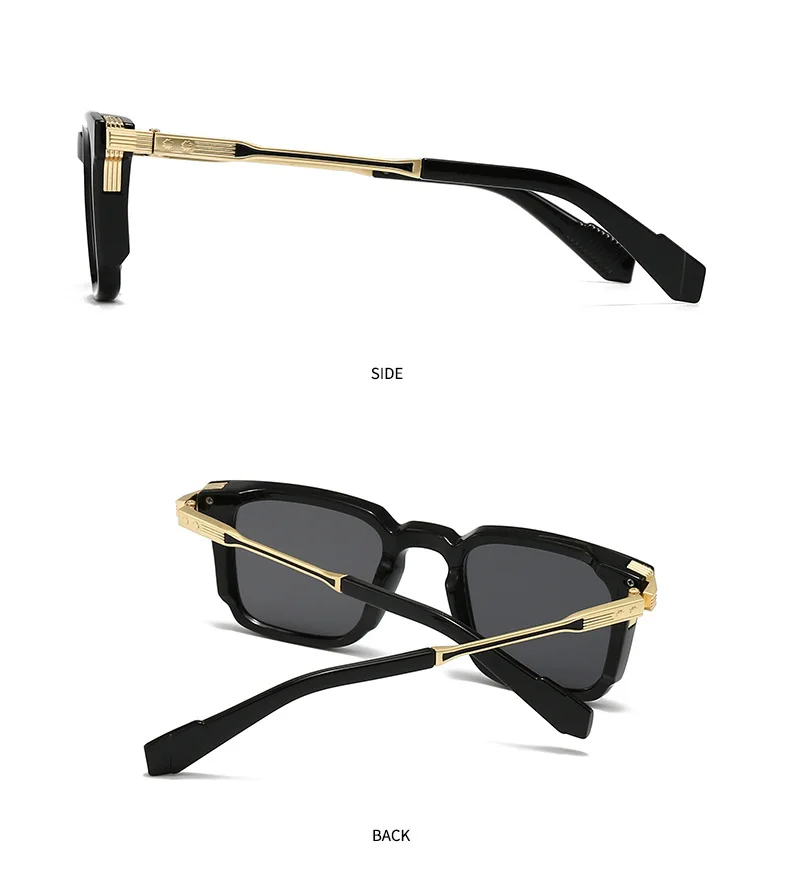 Classic Vintage Square Sunglasses Women For Men Male Sun Glasses Punk Popular Luxury Brand Designer Steampunk Driving Eyewear