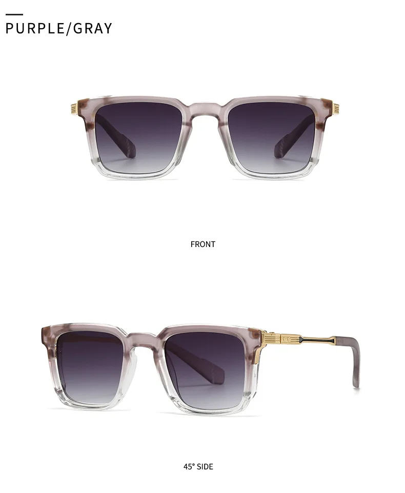 Classic Vintage Square Sunglasses Women For Men Male Sun Glasses Punk Popular Luxury Brand Designer Steampunk Driving Eyewear