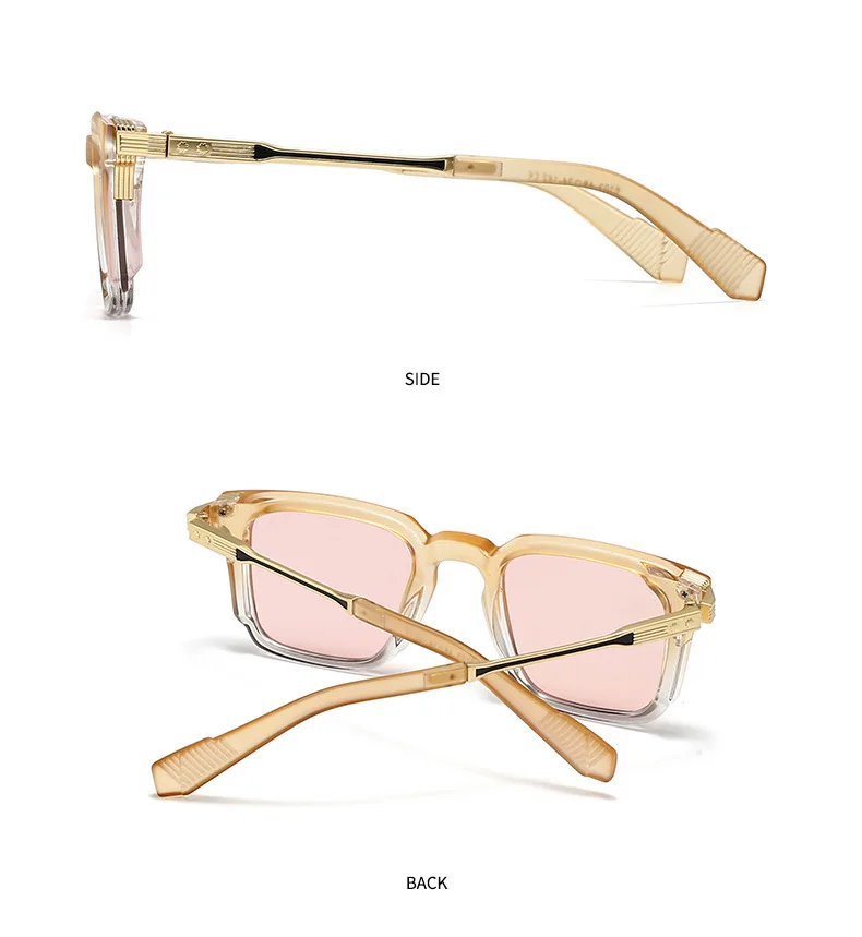 Classic Vintage Square Sunglasses Women For Men Male Sun Glasses Punk Popular Luxury Brand Designer Steampunk Driving Eyewear