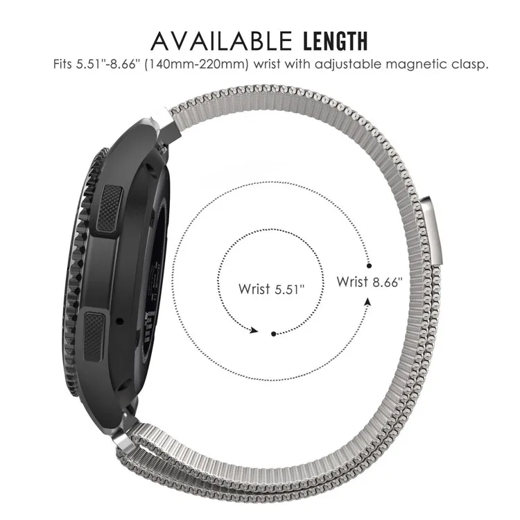 Milanese Loop Strap For Samsung Galaxy watch 7 5 pro 6 4 Classic 44mm /3/Active 2 20mm/22mm Bracelet Huawei gt 2/2e 3 pro 4 band