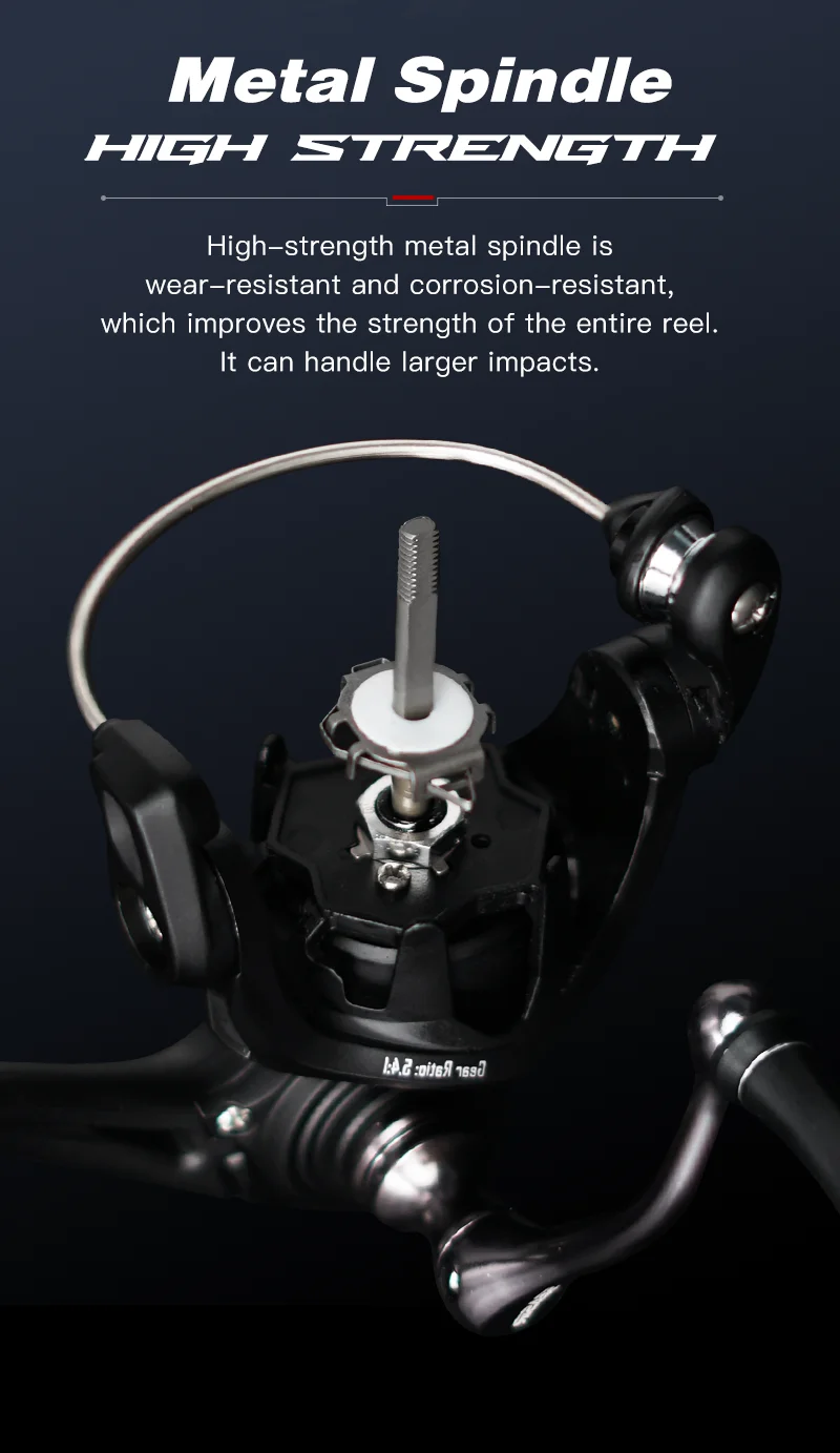 SEASIR Stream Spinning Reel 139g Ultralight Carbon Washers Max Drag 6Kg 5+1BB 5.4:1 Gear Ratio Fishing Wheel
