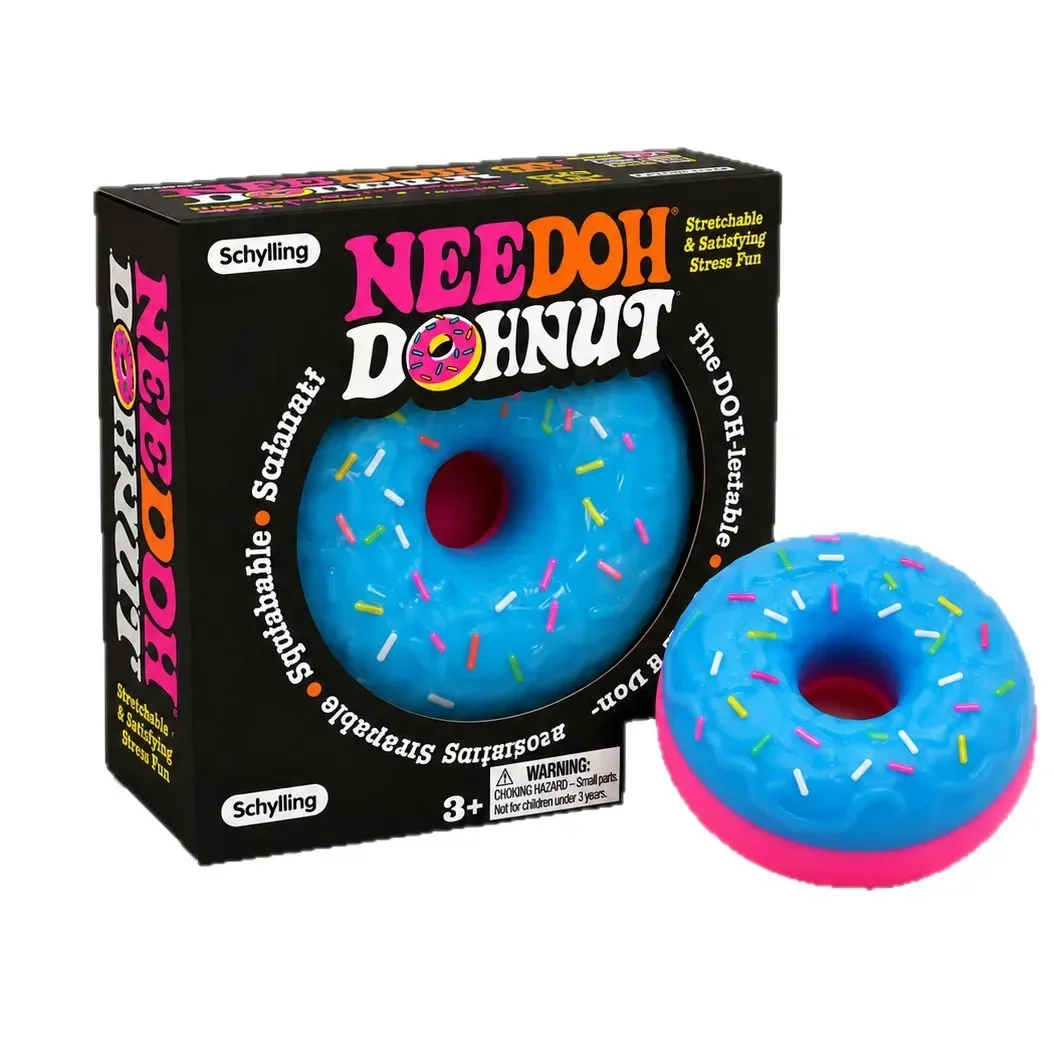 NeeDoh Donut Pinch Music Maltose Rebound Stress Relieving Toy Stress Relieving Toy Stress Relieving Toy for Life and Work