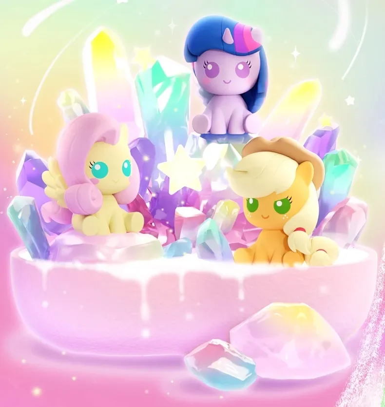 Genuine My Little Pony Friendship Is Magic Series Magic Bottle Blind Box Cute Doll Cartoon Adult Kids Toy Birthday Gifts