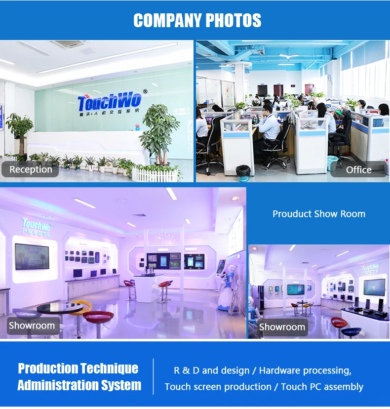 TouchWo 21.5 27 32 Inch Hdmi Touch Screen Pc Touchscreen Monitor Android14/Window 11 Touch Computer Industrial All In One Pc