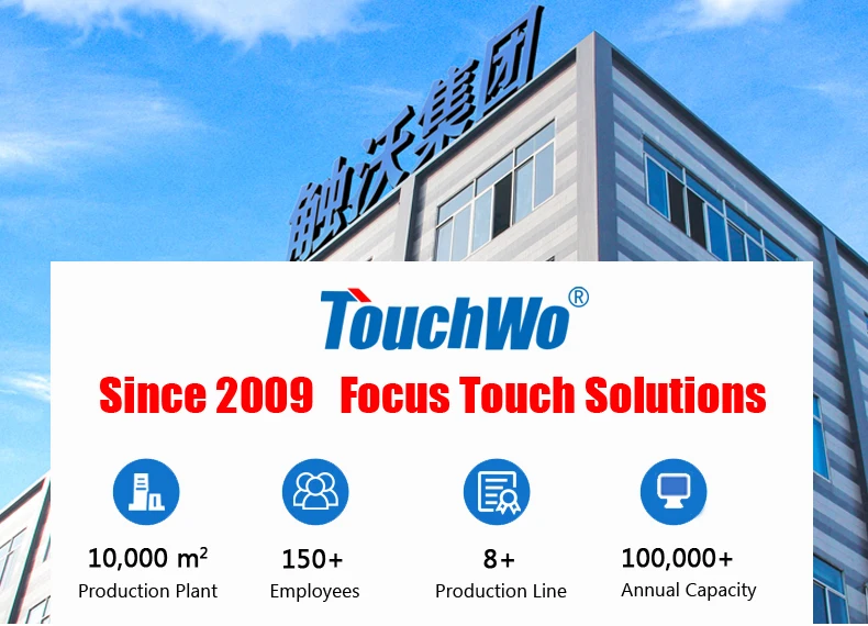 TouchWo 21.5 27 32 Inch Hdmi Touch Screen Pc Touchscreen Monitor Android14/Window 11 Touch Computer Industrial All In One Pc