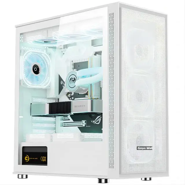 AOTESIER PC Gaming With Core I7 Processor/256G SSD 8GB /16GB RAM 3200MB DDR3/Windows 11 HD Graphics 4600 Graphics/ White