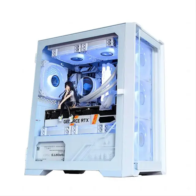 AOTESIER PC Gaming With Core I7 Processor/256G SSD 8GB /16GB RAM 3200MB DDR3/Windows 11 HD Graphics 4600 Graphics/ White