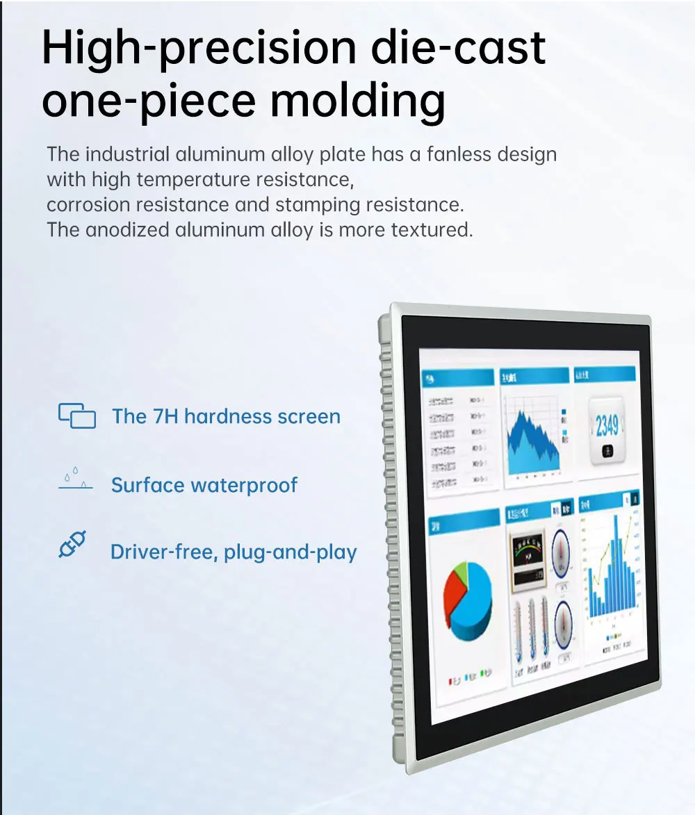 8~23.8 Inch Touch Industrial Screen IP65 Touch Screen Integrated Pc Industrial Embedded Panel PC TouchScreen Monitor