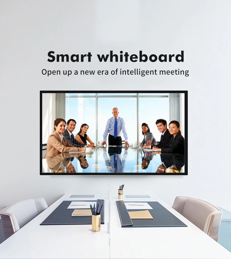 TouchWo 32 43 55 65" Interactive Whiteboard Touchscreen Monitor,All-in-One Touch Computer Smart Board For Office Classroom