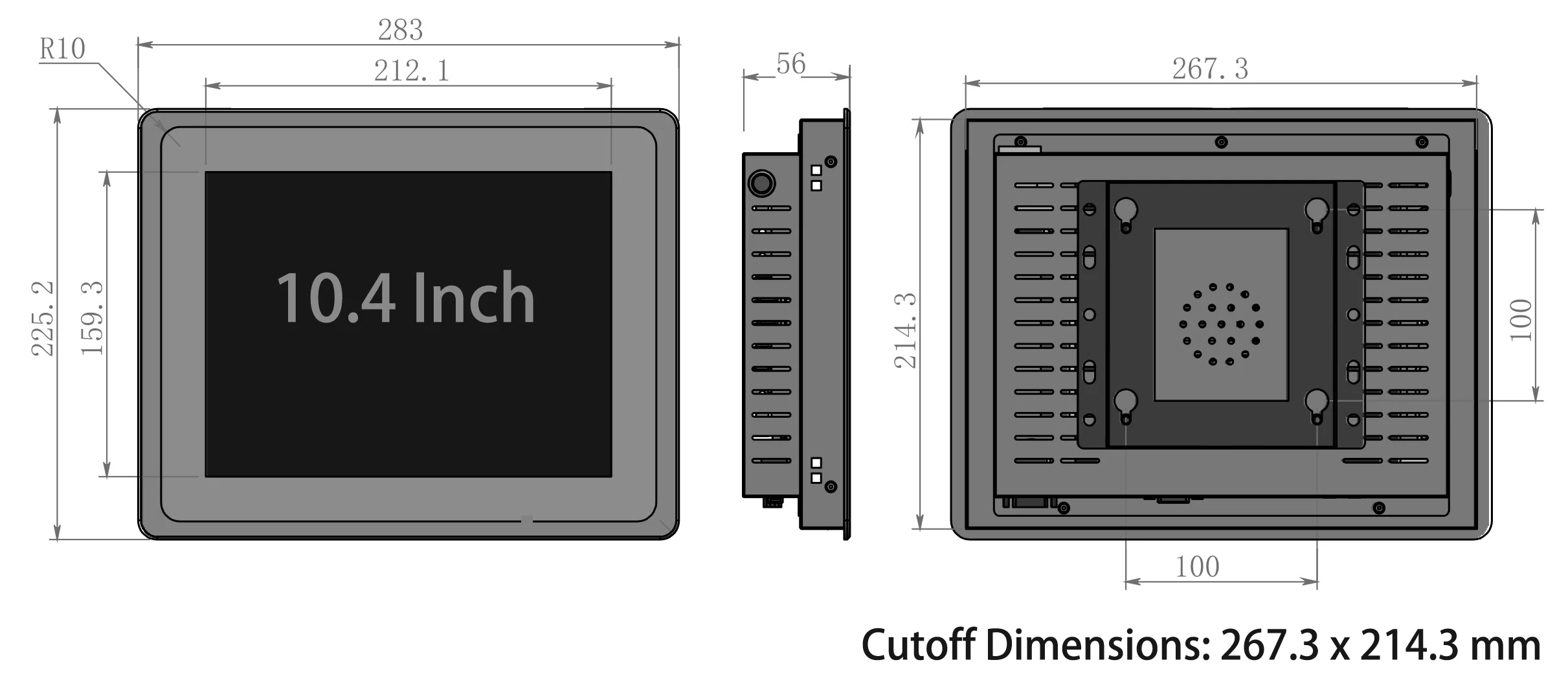 Embedded Industrial Touch PC Panel Computer Monitor Core I3 4th Gen 4G 64G with Capacitive Touch Screen For Win10 All In One PC