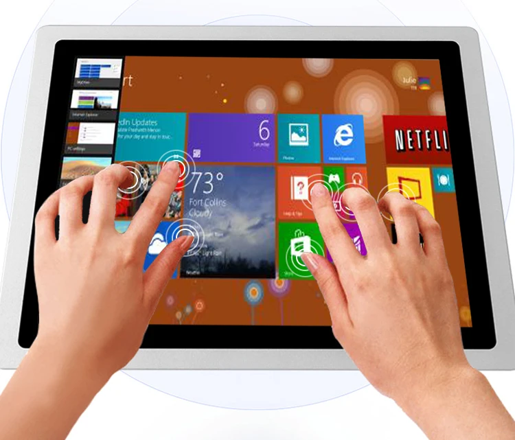 Embedded Industrial Touch PC Panel Computer Monitor Core I3 4th Gen 4G 64G with Capacitive Touch Screen For Win10 All In One PC