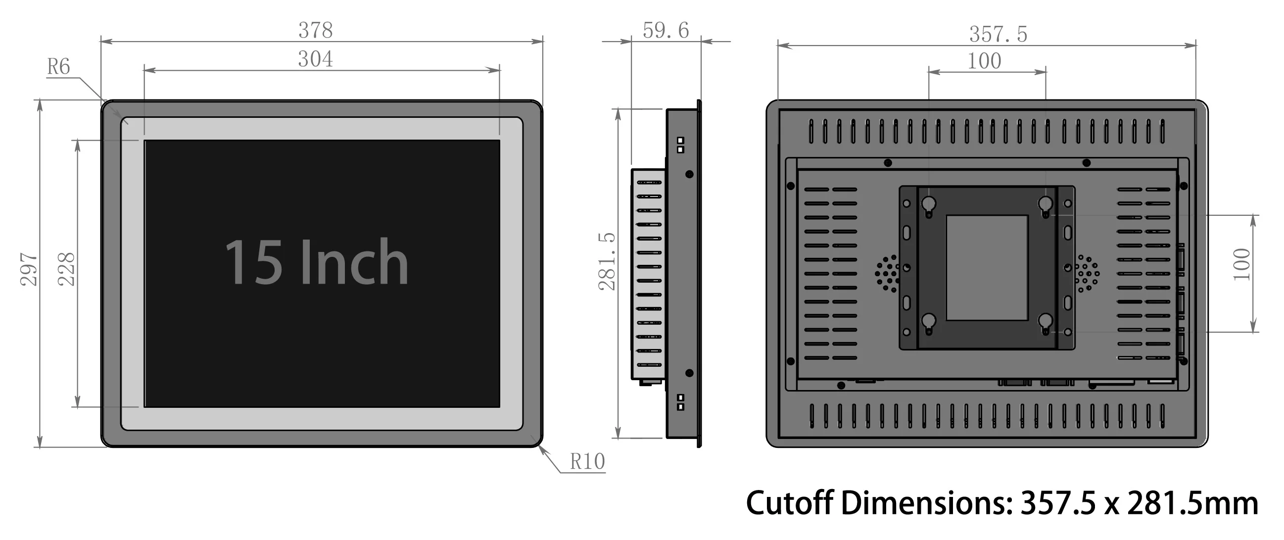 Embedded Industrial Touch PC Panel Computer Monitor Core I3 4th Gen 4G 64G with Capacitive Touch Screen For Win10 All In One PC