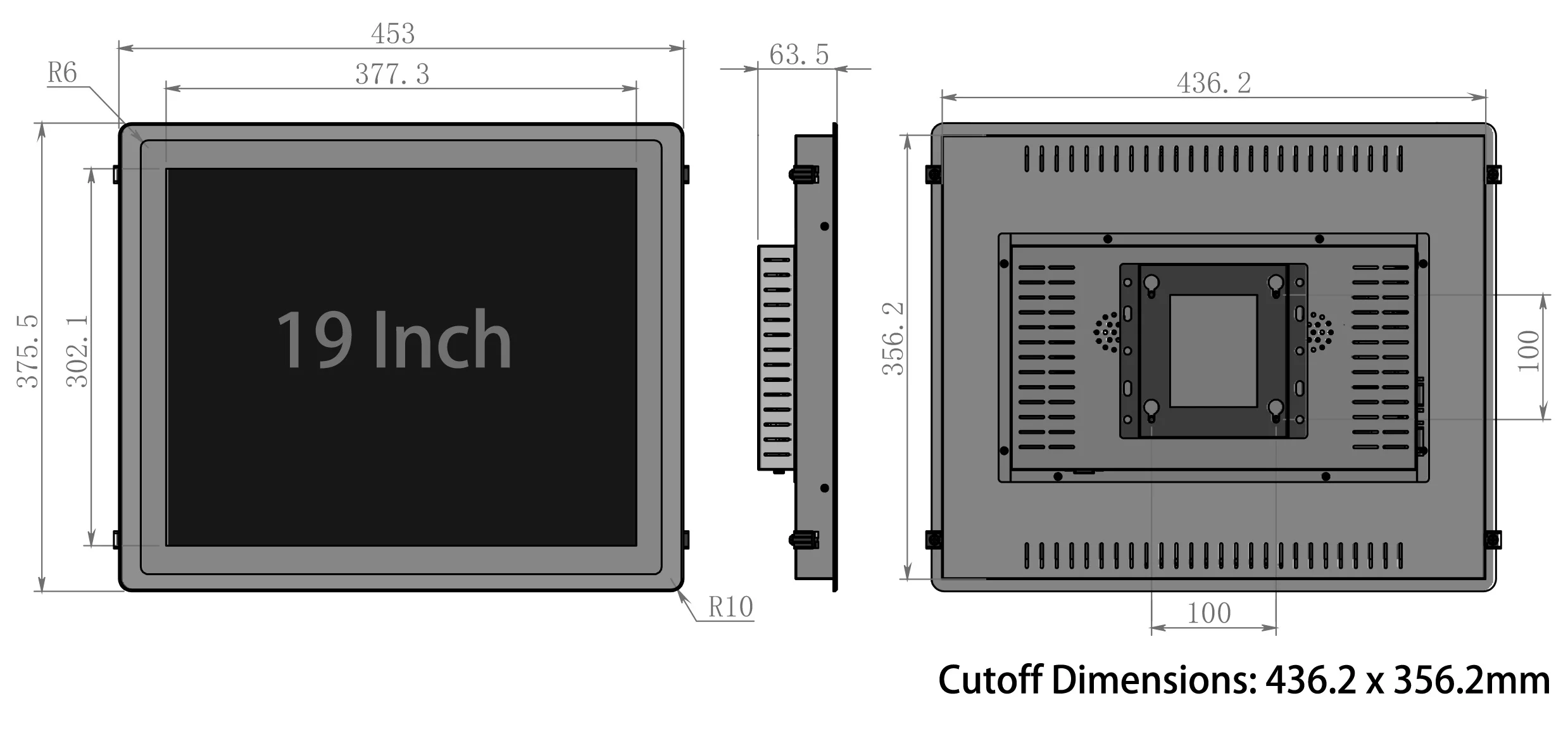 Embedded Industrial Touch PC Panel Computer Monitor Core I3 4th Gen 4G 64G with Capacitive Touch Screen For Win10 All In One PC