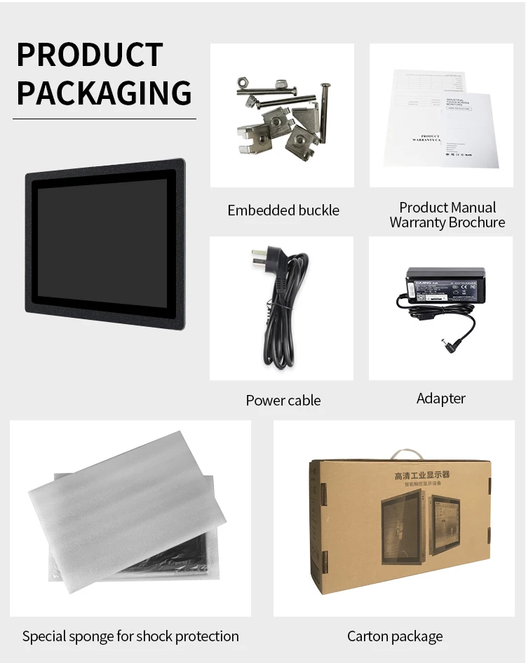 Embedded Industrial Touch PC Panel Computer Monitor Core I3 4th Gen 4G 64G with Capacitive Touch Screen For Win10 All In One PC