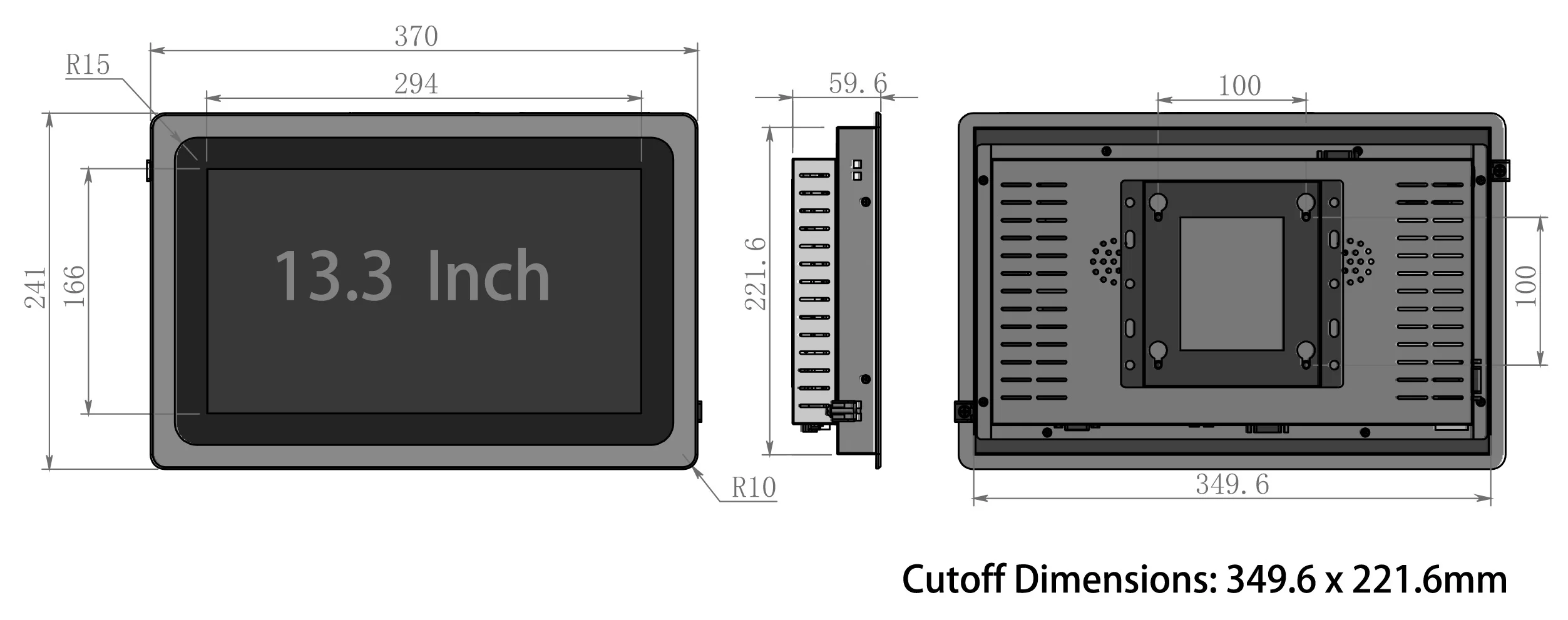 Embedded Industrial Touch PC Panel Computer Monitor Core I3 4th Gen 4G 64G with Capacitive Touch Screen For Win10 All In One PC