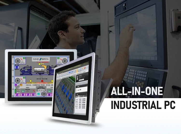 Embedded Industrial Touch PC Panel Computer Monitor Core I3 4th Gen 4G 64G with Capacitive Touch Screen For Win10 All In One PC