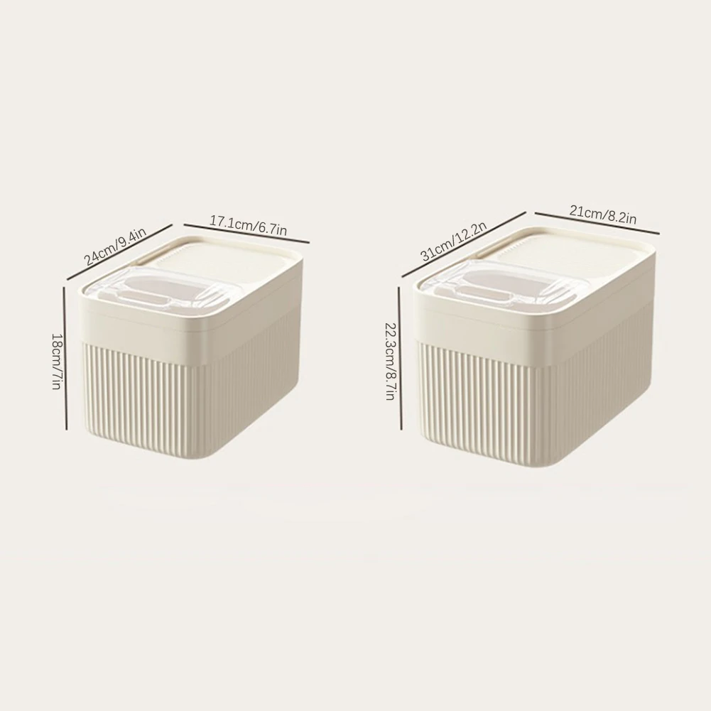 Dog Food Storage Container 5/10/15L Large Capacity Transparent Pet Food Bucket Box Moisture Proof Dog Cat Dry Food Bin