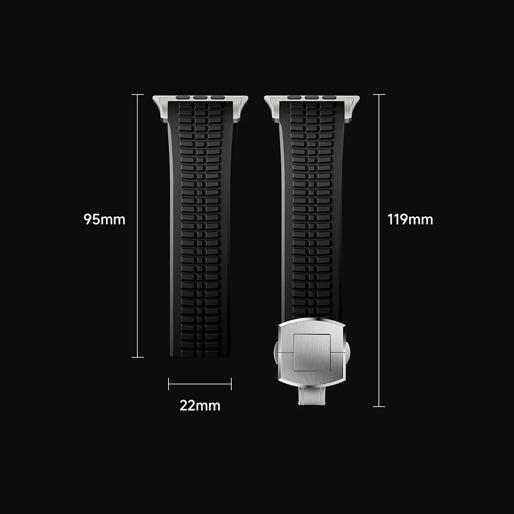Silicone TPU Strap for Apple Watch Band Ultra 4 3 49mm 46mm 45mm 44mm Titanium Color Bracelet for IWatch Series 12 11 10 9 8 SE