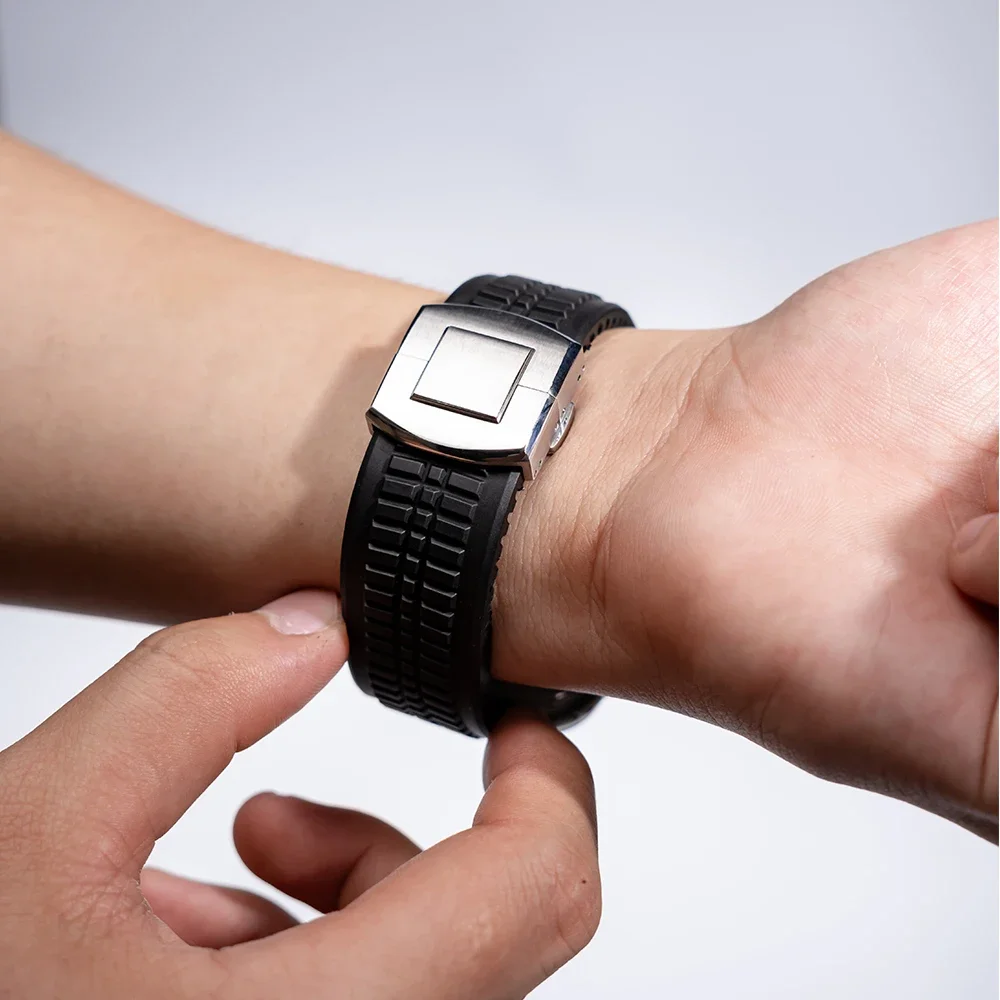Silicone TPU Strap for Apple Watch Band Ultra 4 3 49mm 46mm 45mm 44mm Titanium Color Bracelet for IWatch Series 12 11 10 9 8 SE