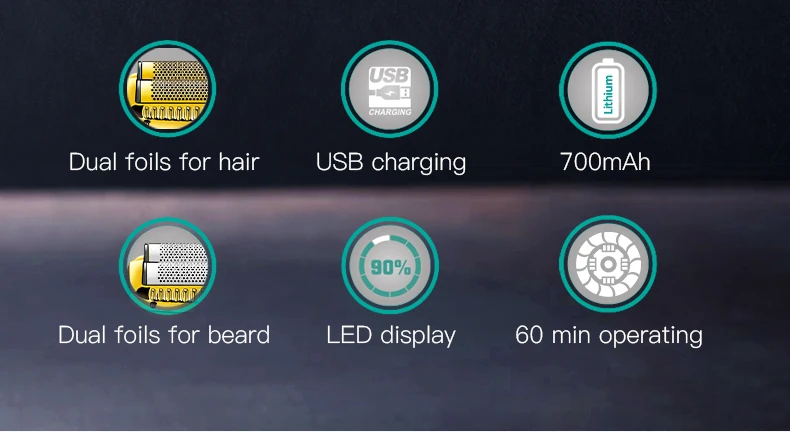 VGR Shaver Professional Razor Electric Shaver Reciprocating Shaving Machine Portable Beard Trimmer Mini Shaver for Men V-399