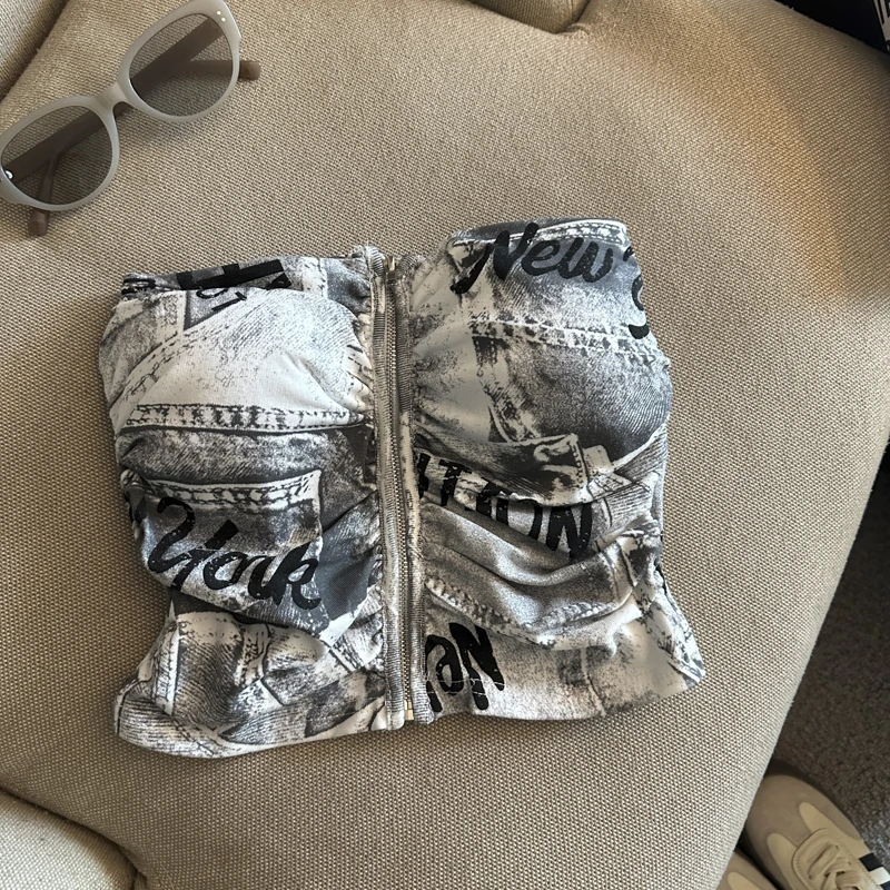Camouflage Women's Clothing With Chest Pad Y2k Clothes Crop Top Girls Bustier Vest Harajuku Fashion Shoujo Girl Tops Sexy Woman