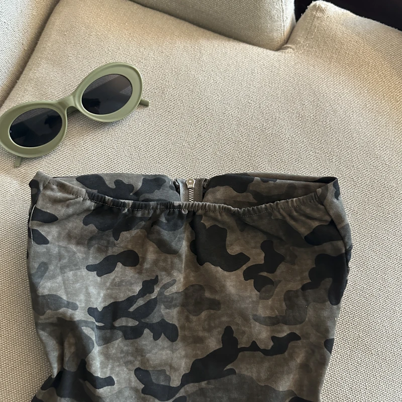 Camouflage Women's Clothing With Chest Pad Y2k Clothes Crop Top Girls Bustier Vest Harajuku Fashion Shoujo Girl Tops Sexy Woman
