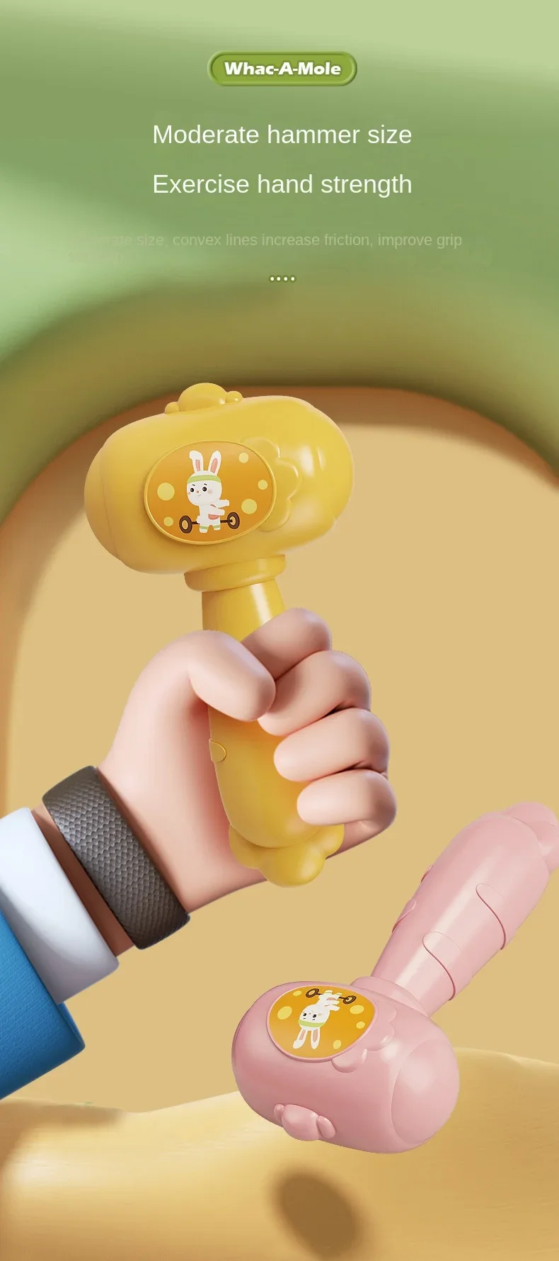 Cartoon Montessori Baby Toys Toddler Educational Birthday Gift Animal Theme Knocking Game Parent Child Board Hammering Game