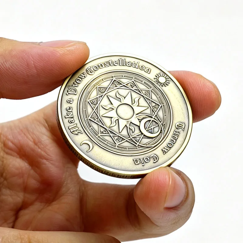 Lucky Challenge Coin Twelve Constellations Divination Tarot Zodiac Flipping Decision Making And Fun Quiet Cool Gadgets Stuff