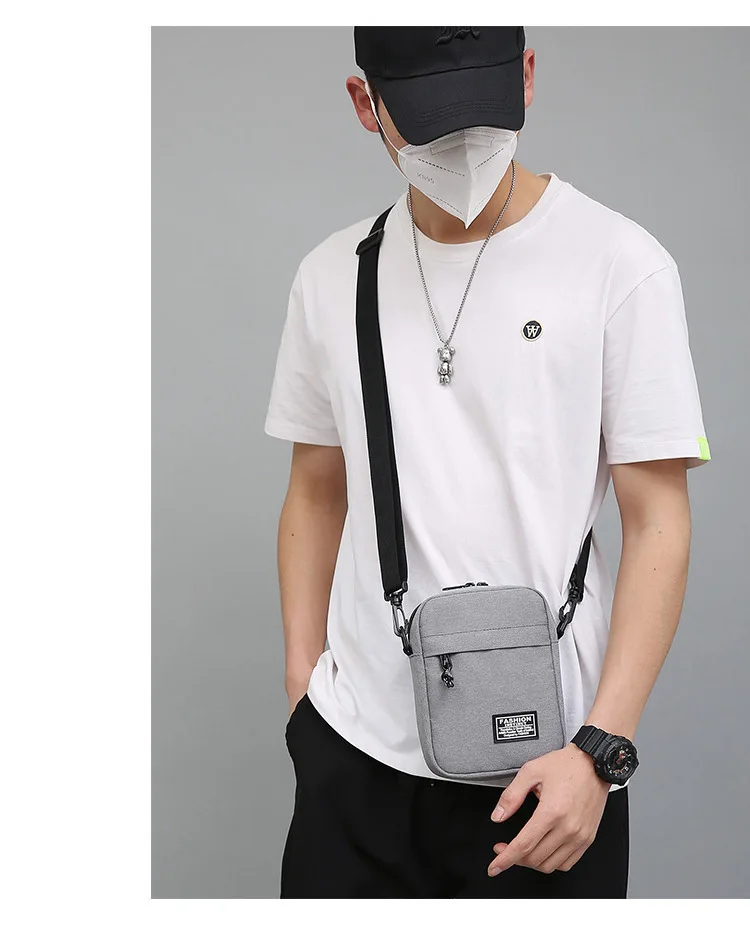 Mini Crossbody Shoulder Bag for Men & Women, Lightweight Casual Travel Phone Pouch with Adjustable Strap,& Everyday Use,& Travel