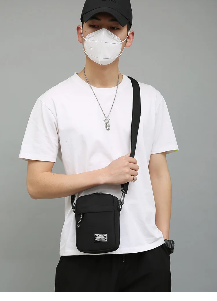 Mini Crossbody Shoulder Bag for Men & Women, Lightweight Casual Travel Phone Pouch with Adjustable Strap,& Everyday Use,& Travel
