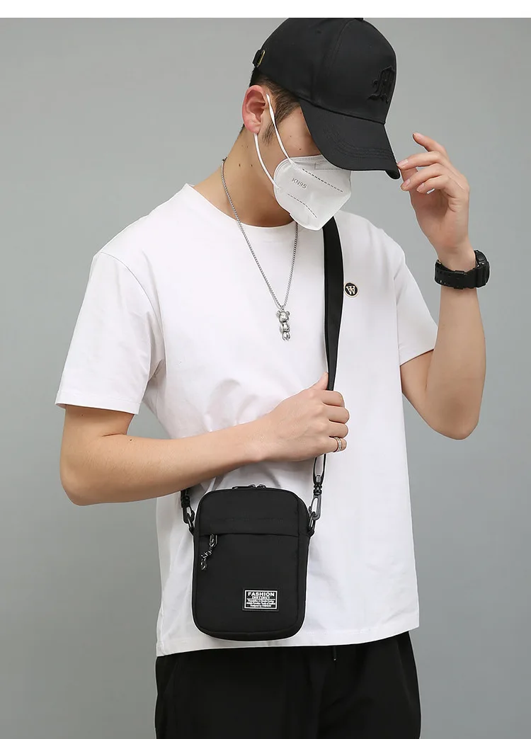 Mini Crossbody Shoulder Bag for Men & Women, Lightweight Casual Travel Phone Pouch with Adjustable Strap,& Everyday Use,& Travel