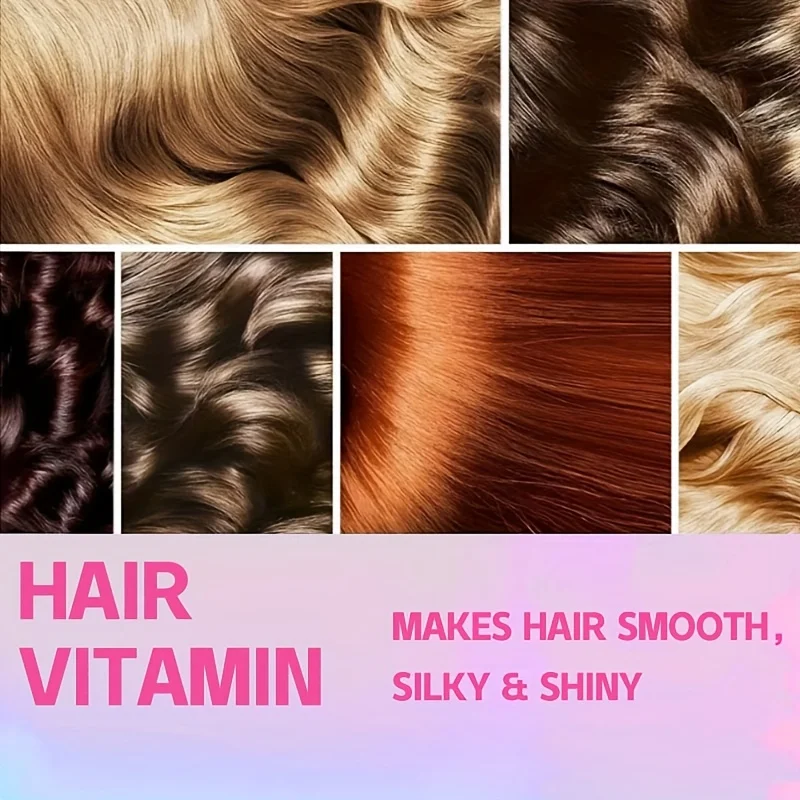 40/80/120pcs Vitamin Hair Care Essence Capsules, Containing Almond Oil, Tea Seed Oil, No-Rinse Conditioner, Hair Care Essential