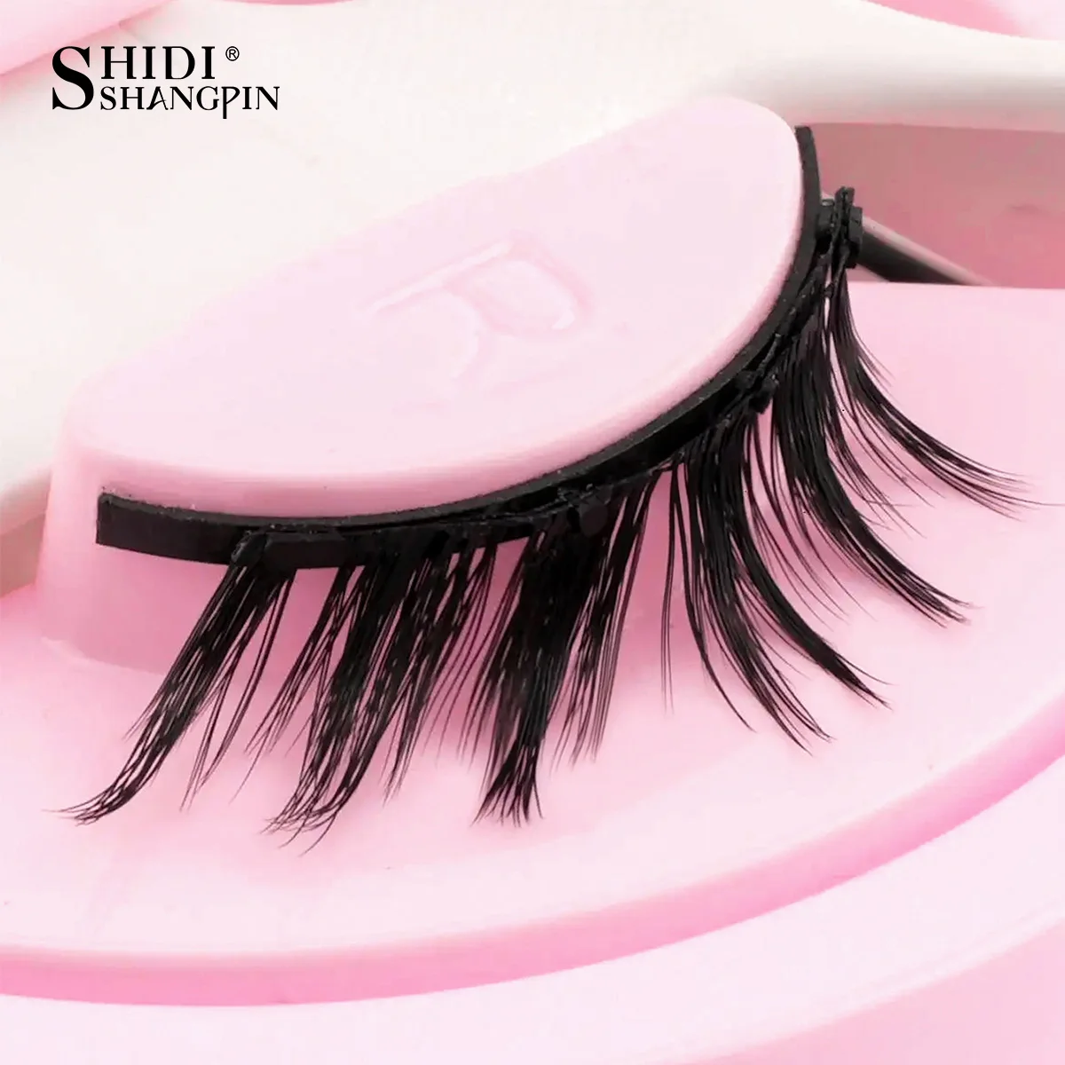 Magnetic Eyelashes No Glue Needed Reusable Natural Look 3D Faux Mink Lashes Easy Apply Magnetic Lashes Set for Eye Makeup Tool