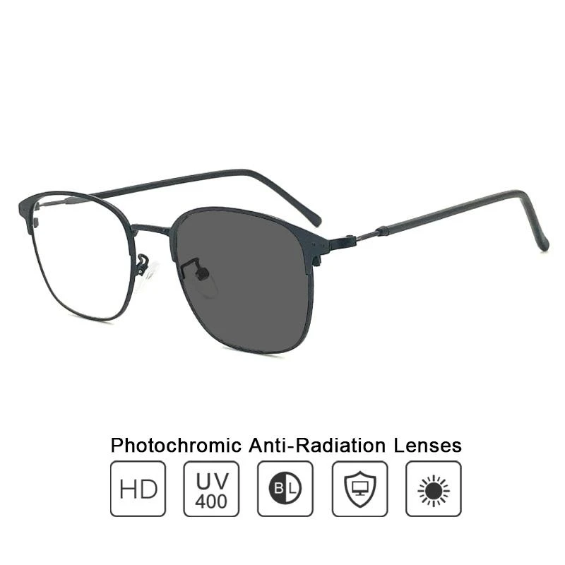 Men Photochromic Sunglasses Driving Fishing Chameleon Glasses Change Color Sun Glasses Day Night Vision UV400 Eyewear