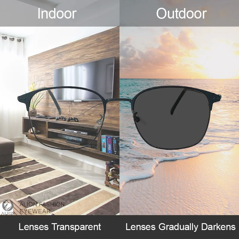 Men Photochromic Sunglasses Driving Fishing Chameleon Glasses Change Color Sun Glasses Day Night Vision UV400 Eyewear