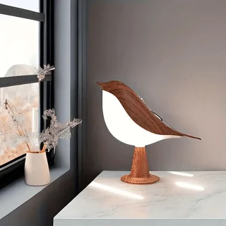 1pc LED Touch-Control Bird Lamp - Art Deco, 3-Levels Dimmable, USB-Cordless with Rechargeable Battery, Versatile for All Rooms