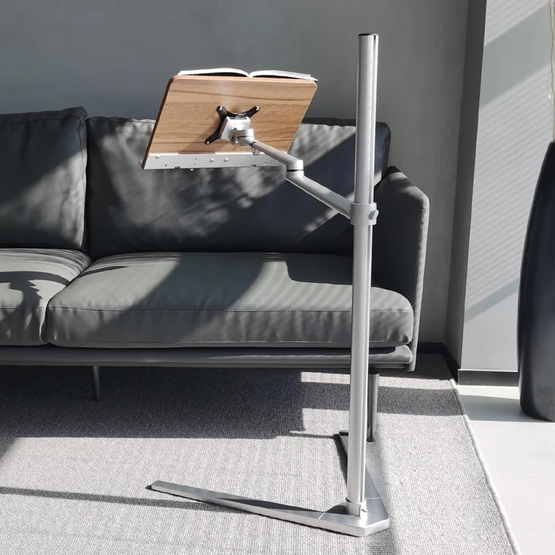 UP-8AW Aluminum Reading Book Rack Floor Stand Office Notebook Tray Book Tablet Tray Height Adjust