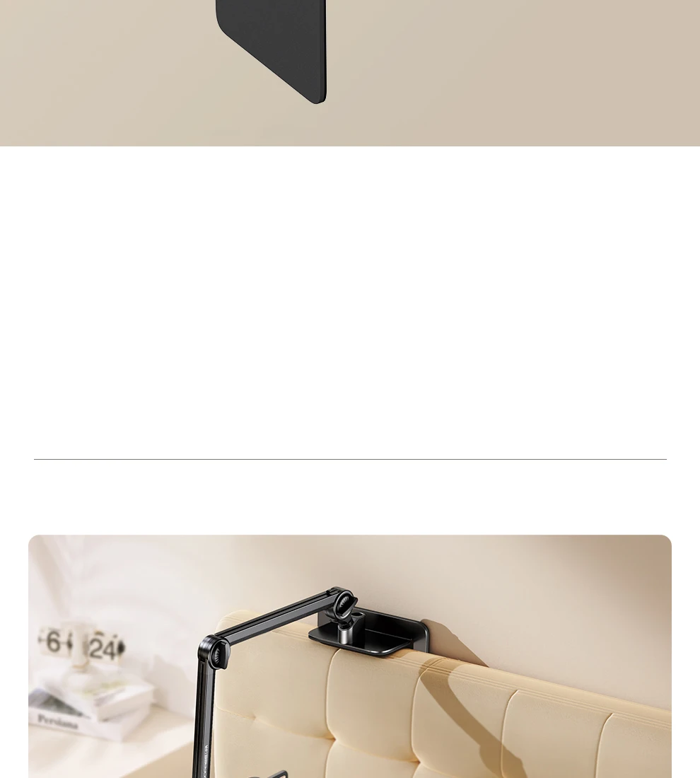 Tablet Holder Lazy Bedside Phone Holder Cantilever Clamp Suitable for iPad, Multi-functional Switch Universal Stand