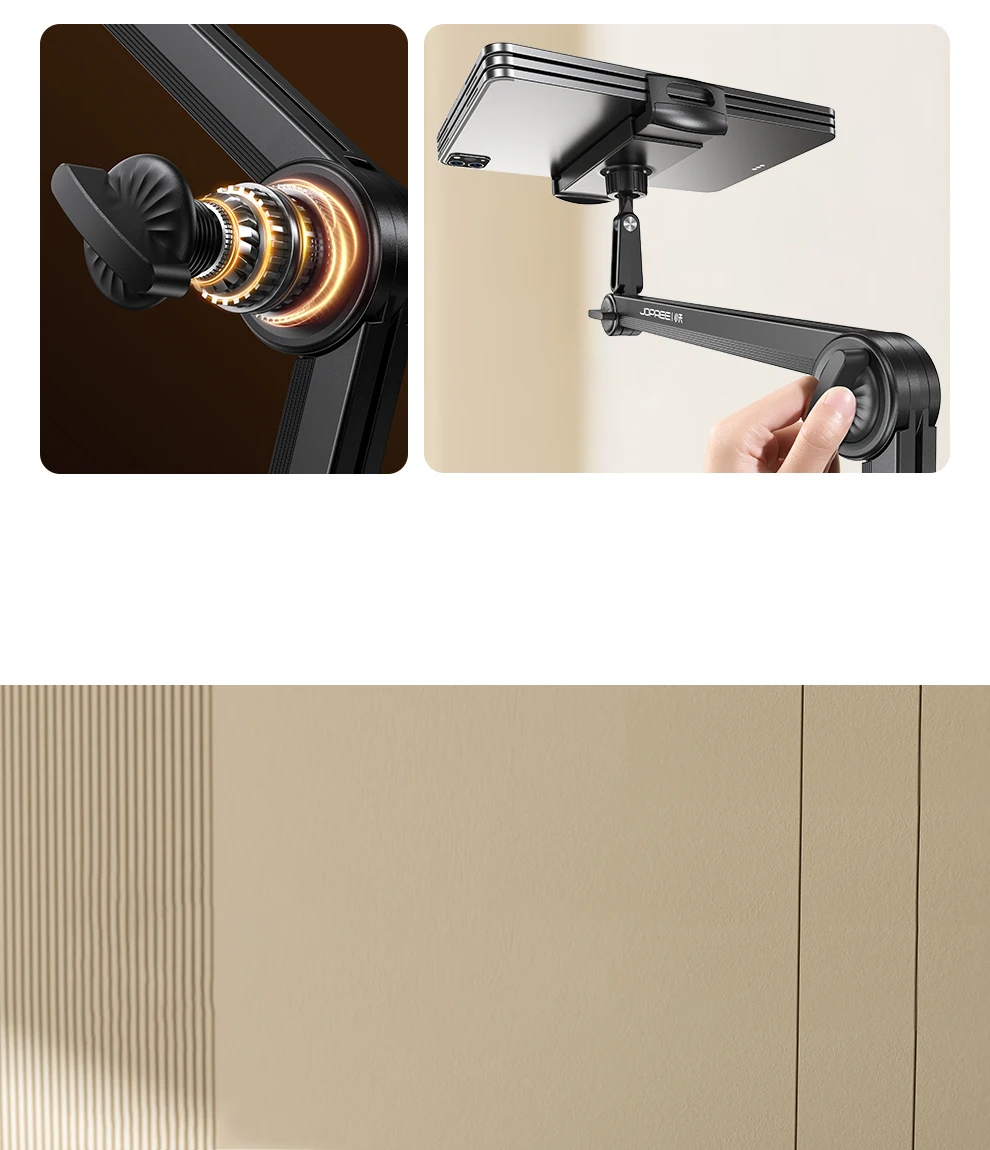 Tablet Holder Lazy Bedside Phone Holder Cantilever Clamp Suitable for iPad, Multi-functional Switch Universal Stand