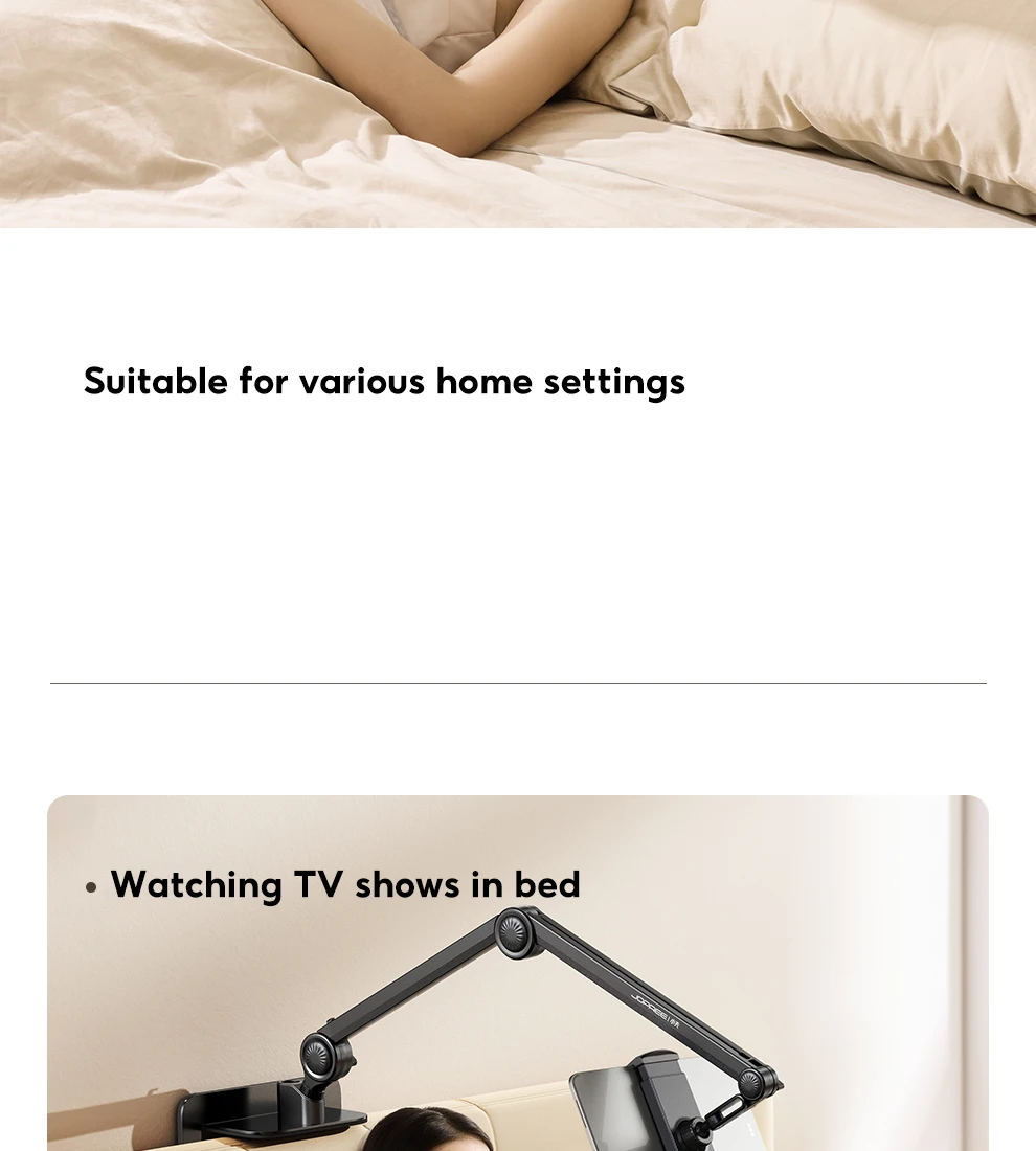 Tablet Holder Lazy Bedside Phone Holder Cantilever Clamp Suitable for iPad, Multi-functional Switch Universal Stand