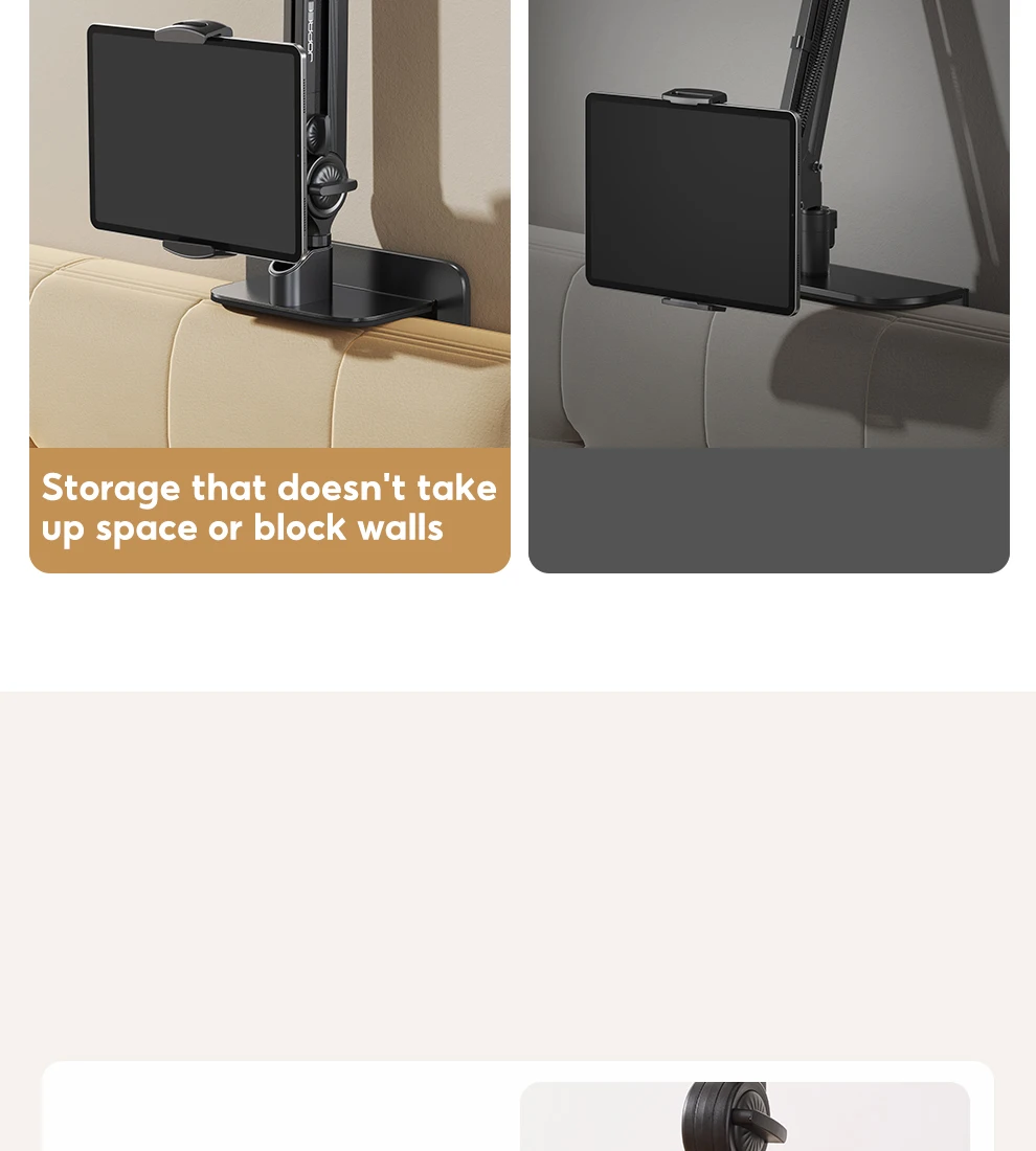 Tablet Holder Lazy Bedside Phone Holder Cantilever Clamp Suitable for iPad, Multi-functional Switch Universal Stand