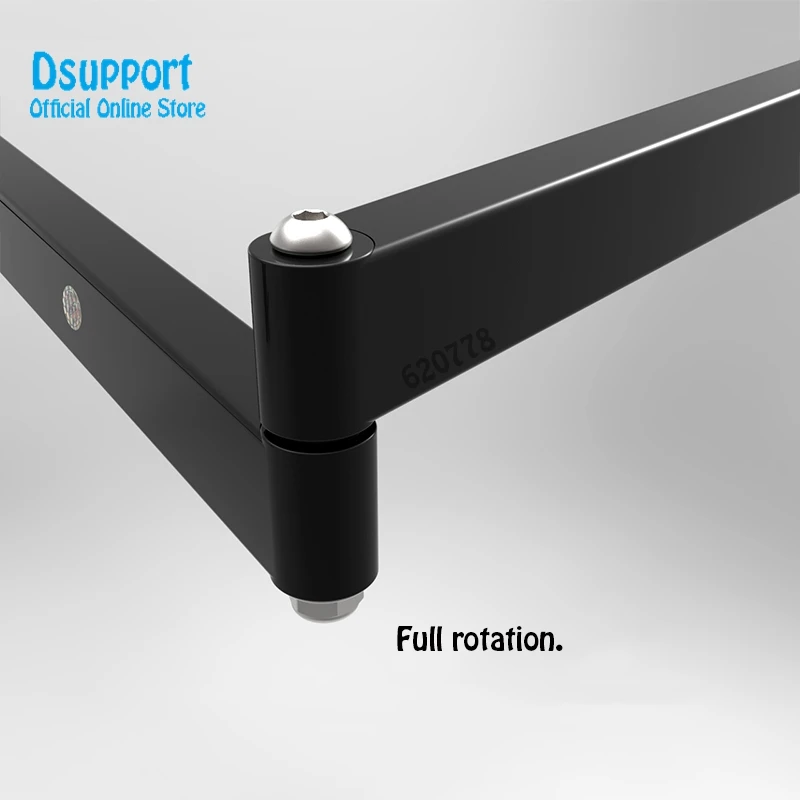 Foldable Wall Mount 13-17 Inch Laptop Holder Ultra Long Mechanical Arm Laptop Cooler Retractable Notebook Mount