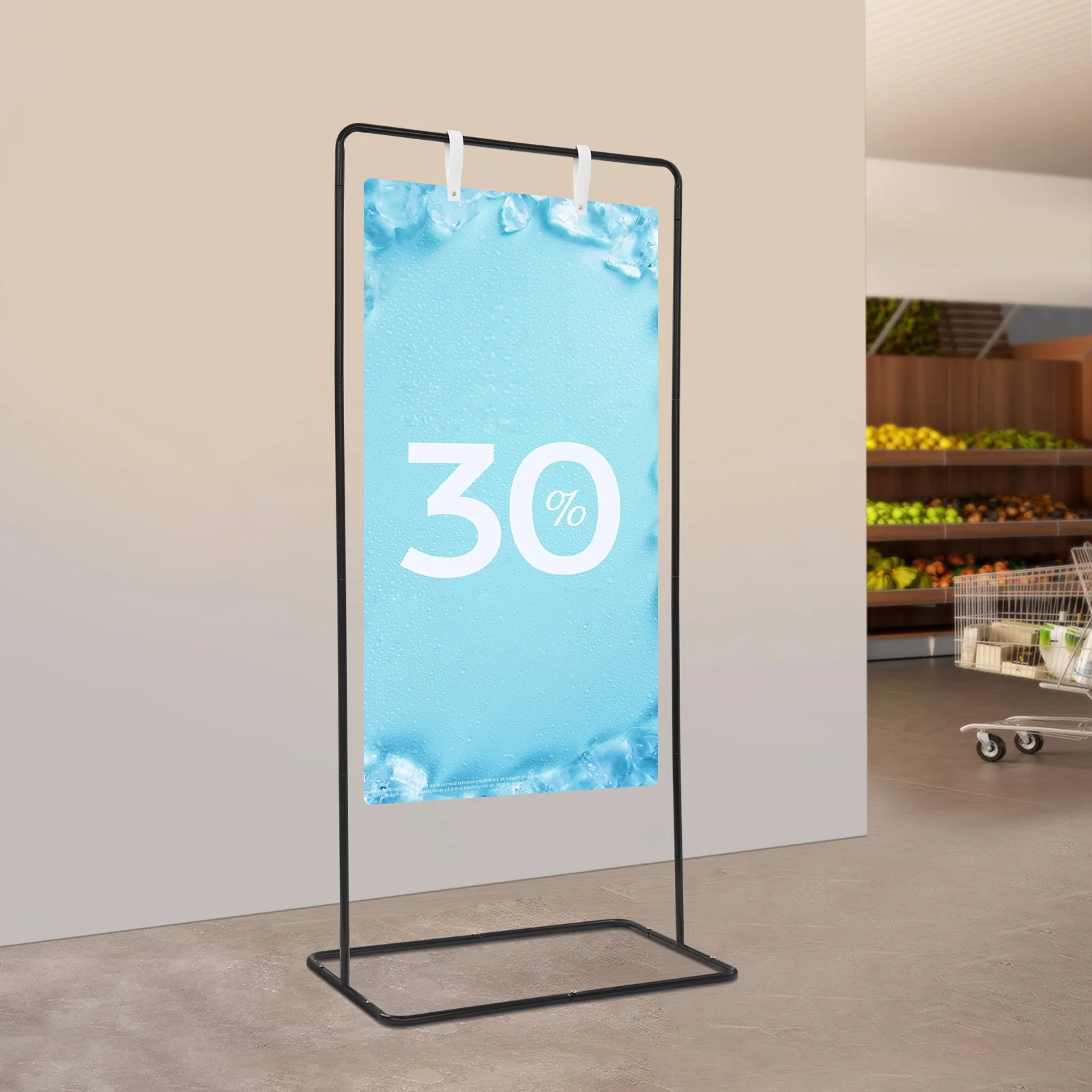 Floor Standing Wedding Welcome Sign Stand, Detachable Wedding Sign Holder, 80*50*175cm Standing Display Rack For Activities, Party