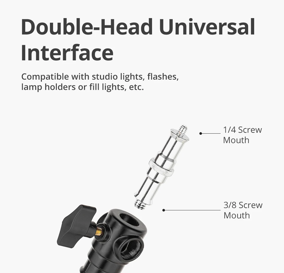 AMBITFUL 93-147cm Heavy Duty Light Stand Studio 61-81cm Wheels Tripod 20KG Max Loaded Studio Floor Light Stand