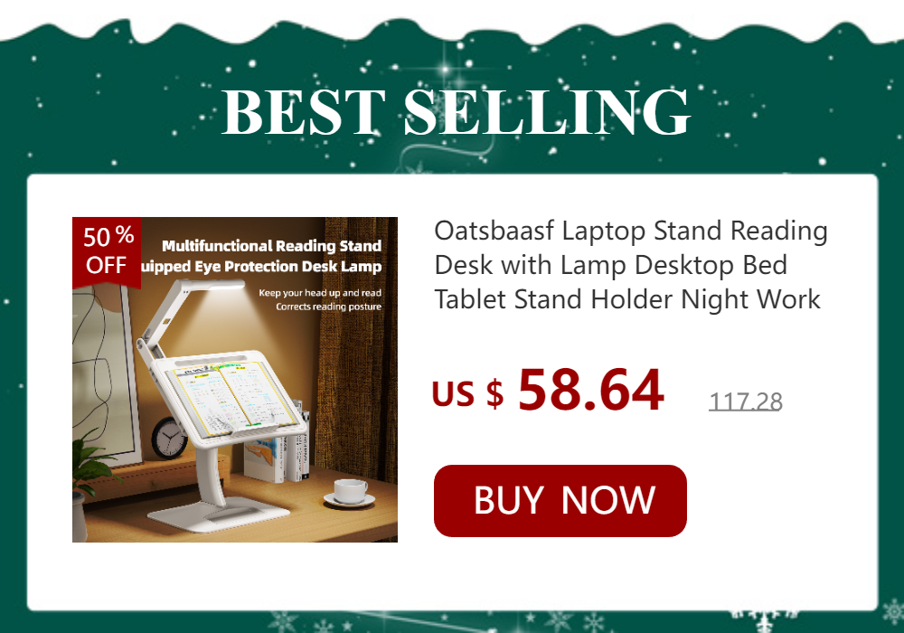 Oatsbasf 360 Rotable Aluminium Laptop Stand Height Angle Adjustment Tablet Desktop Holder Multifunctional Reading Book Bracket