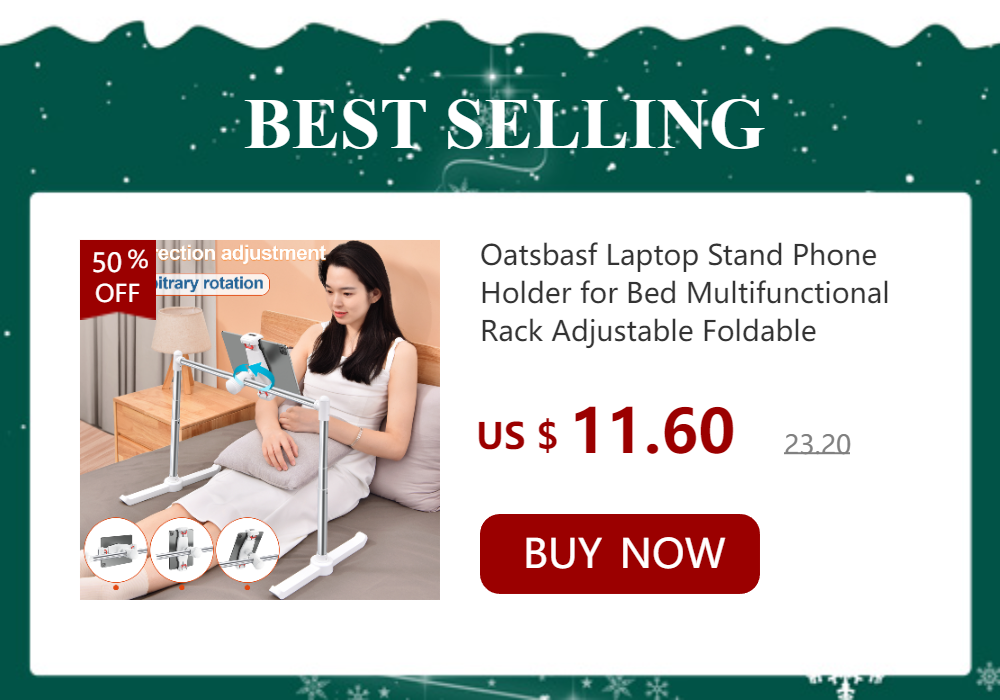 Oatsbasf 360 Rotable Aluminium Laptop Stand Height Angle Adjustment Tablet Desktop Holder Multifunctional Reading Book Bracket