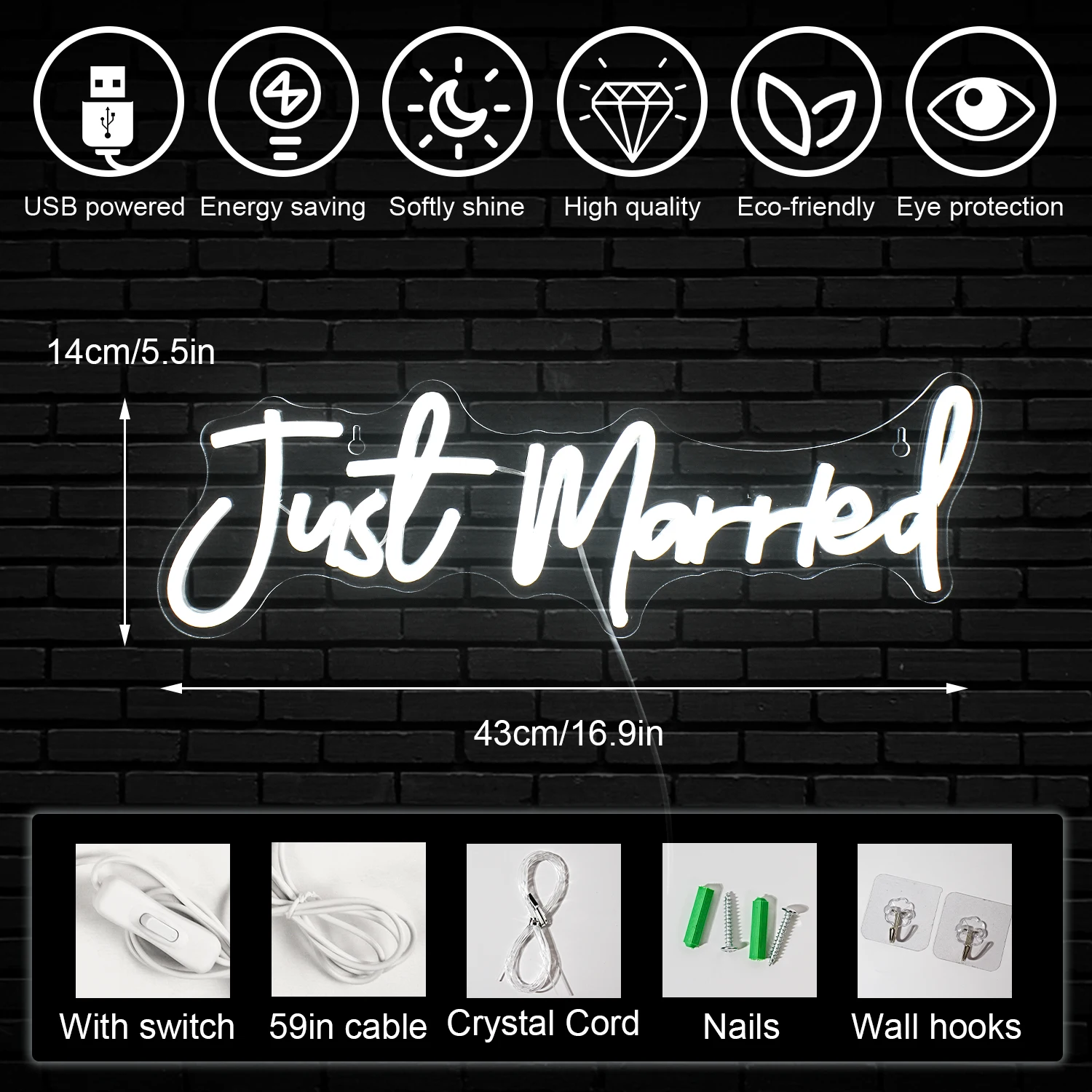 Better Together Neon Sign LED Light Home Art Wedding Bar Bedroom Aesthetic Room Birthday Party Clue Wall Decorate Gift