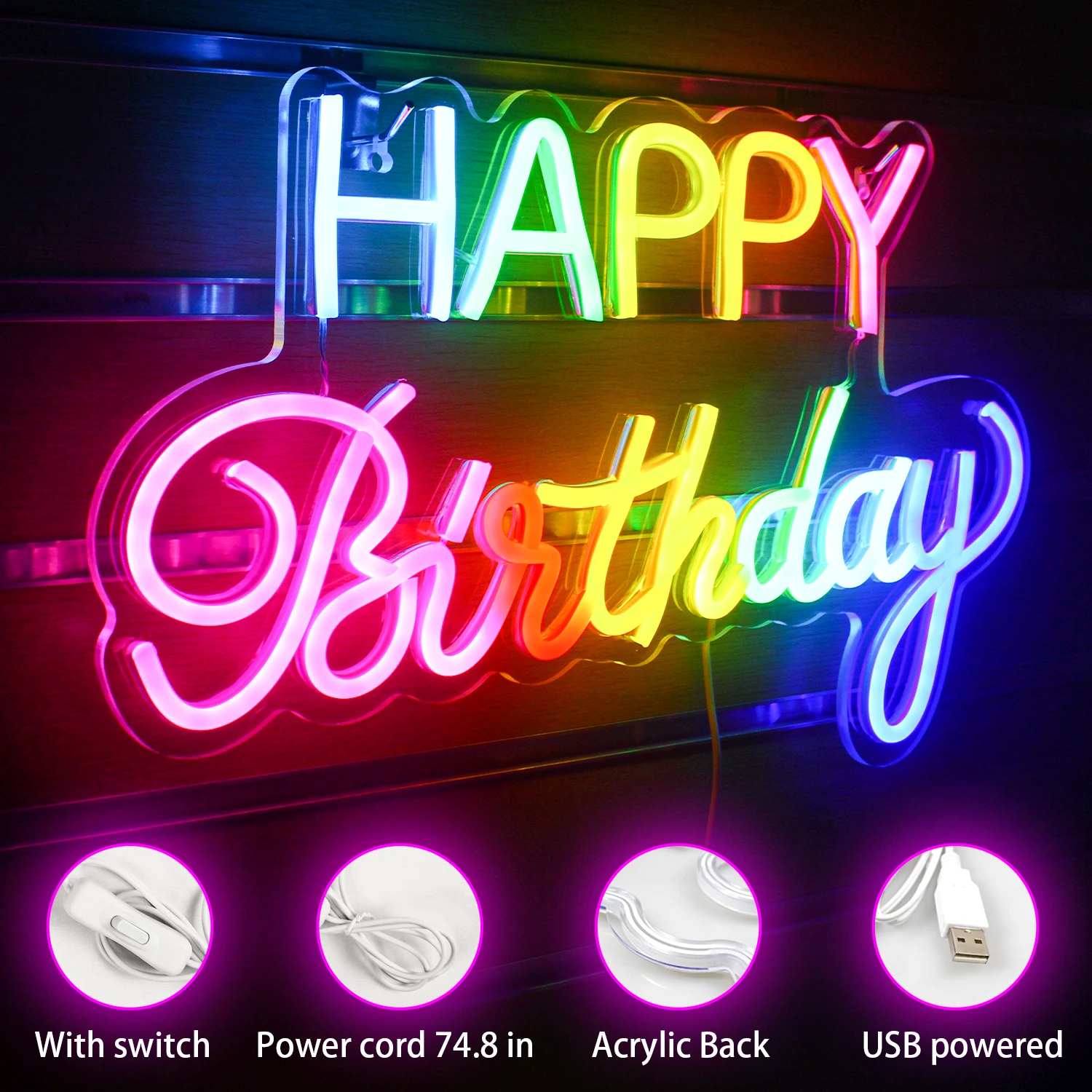 Better Together Neon Sign LED Light Home Art Wedding Bar Bedroom Aesthetic Room Birthday Party Clue Wall Decorate Gift